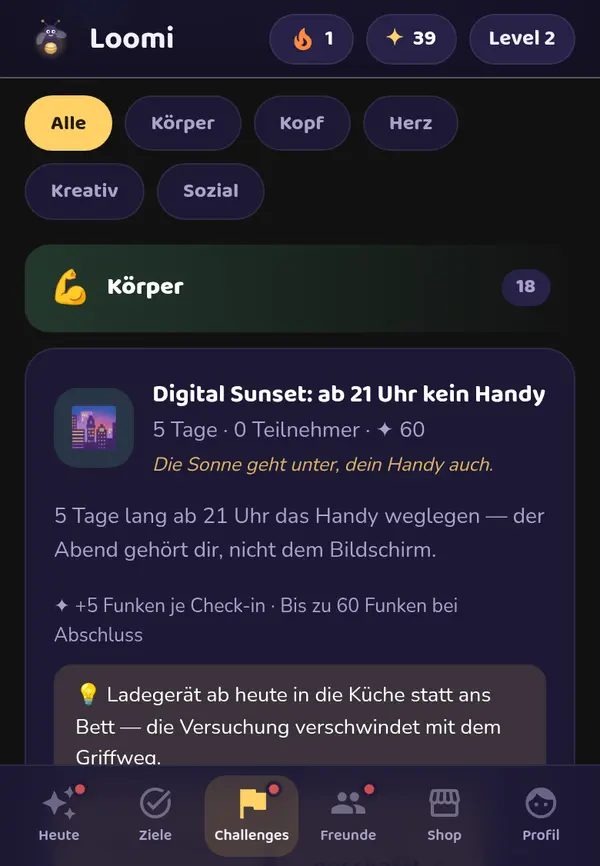 Loomi: eigene App bis in den Store