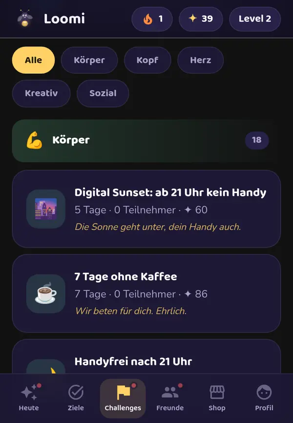 Loomi: eigene App bis in den Store
