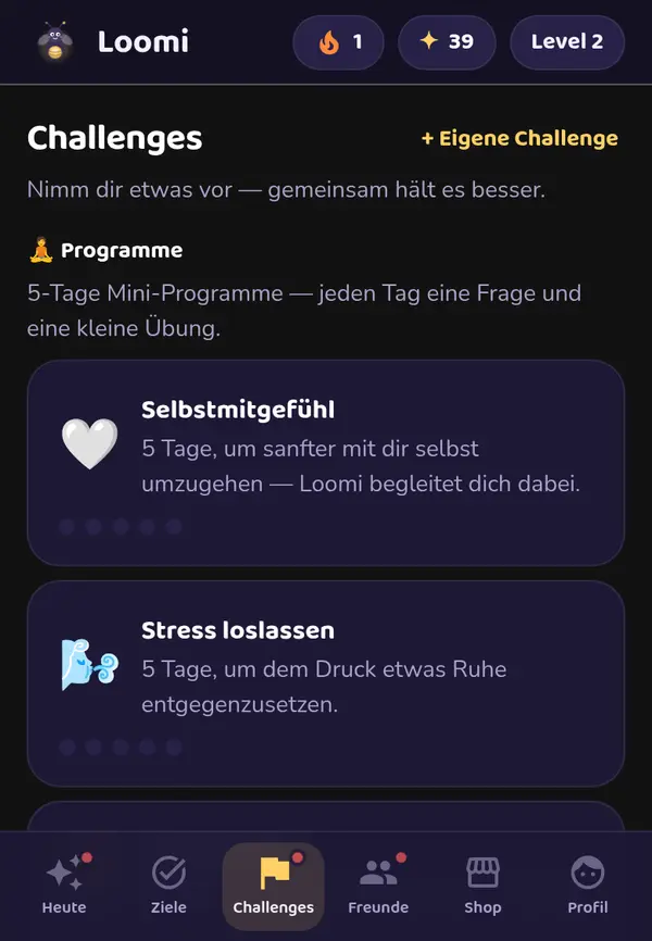 Loomi: eigene App bis in den Store