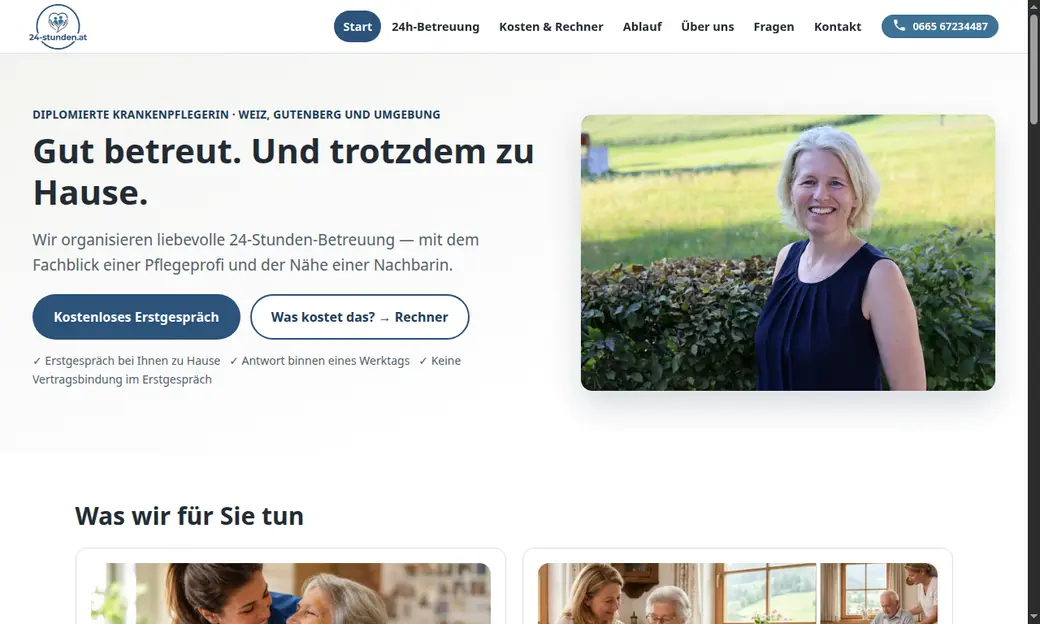 24-stunden.at mit regionaler Suchmaschinenoptimierung